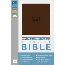NIV Premium Value Thinline Bible Chocolate (Imitation Leather)