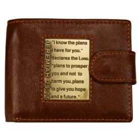 Wallet Genuine Leather Brown (I know the plans I have for you)