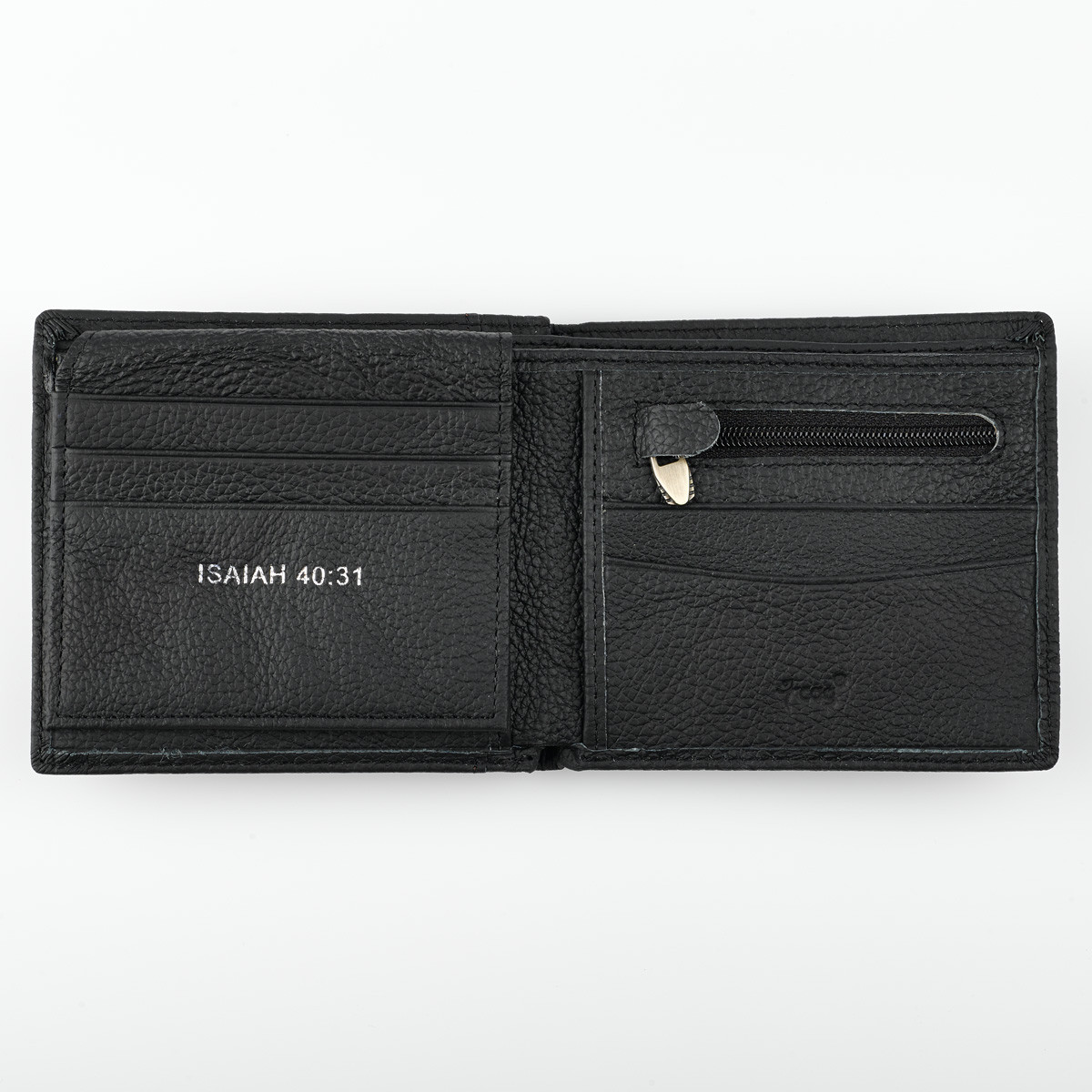 Genuine Leather Wallets - Black - With Eagle Badge - Image 2