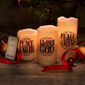 Christmas Candle Set - Led Light - (AVAILABLE BY SPECIAL ORDER ONLY)