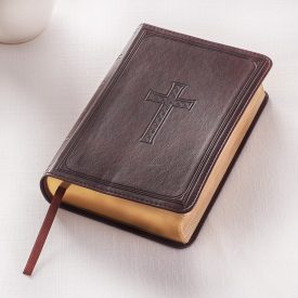 Holy Bible- KJV (King James Version) - Large Print - Compact Edition - Dark Brown, LuxLeather