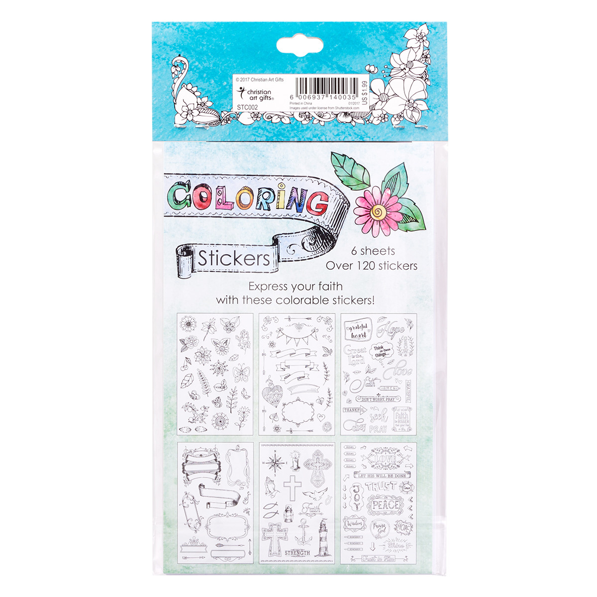 Journalling Stickers Black & White (6 Sheets) - Image 2