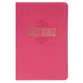 KJV Compact Large Print Pink (Luxleather)