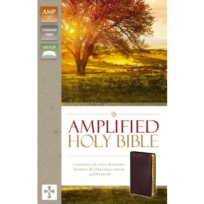 The Amplified Bible Burgundy Bonded Leather - INDEXED Edition