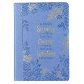 Journal Serenity Prayer Blue (Luxleather)