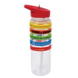Plastic Water Bottle with Silicone wrist bands - Super Heroes