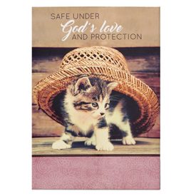 Notebook Cat - Safe under God's Love and protection