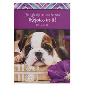 Notebook Doggie - Rejoice in it! Psalm 118:24