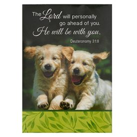 Notebook Doggies - He will be with You Deuteronomy 31:8