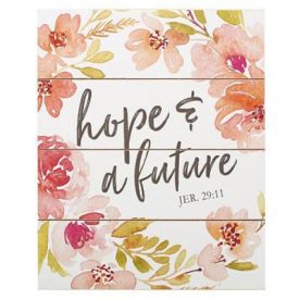 Wooden Plaque - Hope & a Future