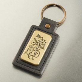 Metal Keyring in Tin - Wees stil n Weet