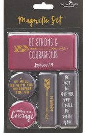 Magnet Set - Be Strong & Courageous