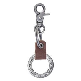 Keyring Hope as an Anchor (Leather with metal Ring)