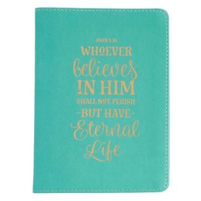 Journal Teal - John 3:16 (Luxleather)