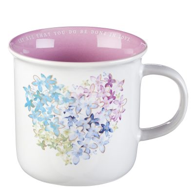 Mug Ceramic Heart - Let all that You do be done in Love