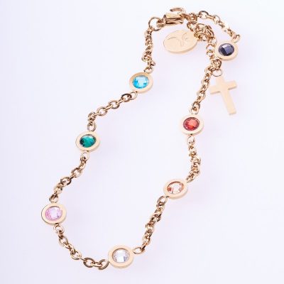 Bracelet Strength Heart Soul (14ct Gold Plated)