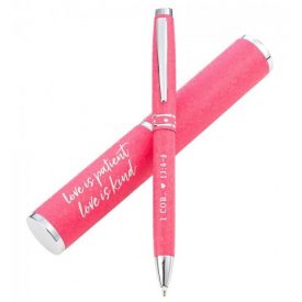 Pen in Case Pink - Love is Patient