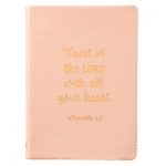 Journal Trust in the Lord - Peach (Luxleather)