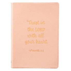 Journal Trust in the Lord - Peach (Luxleather)