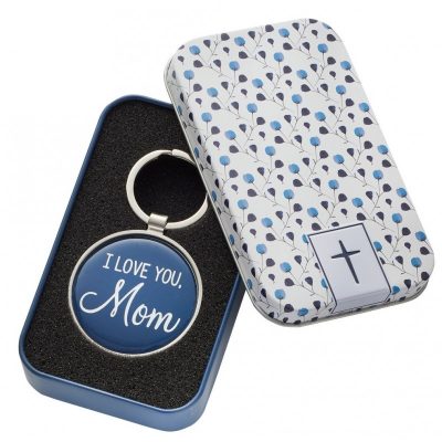 Keyring in a Tin - I Love you Mom