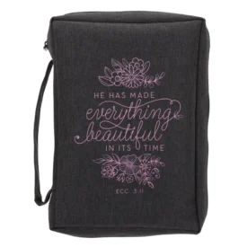 He Has Made Everything Beautiful in Its Time Polyester Bible Bag