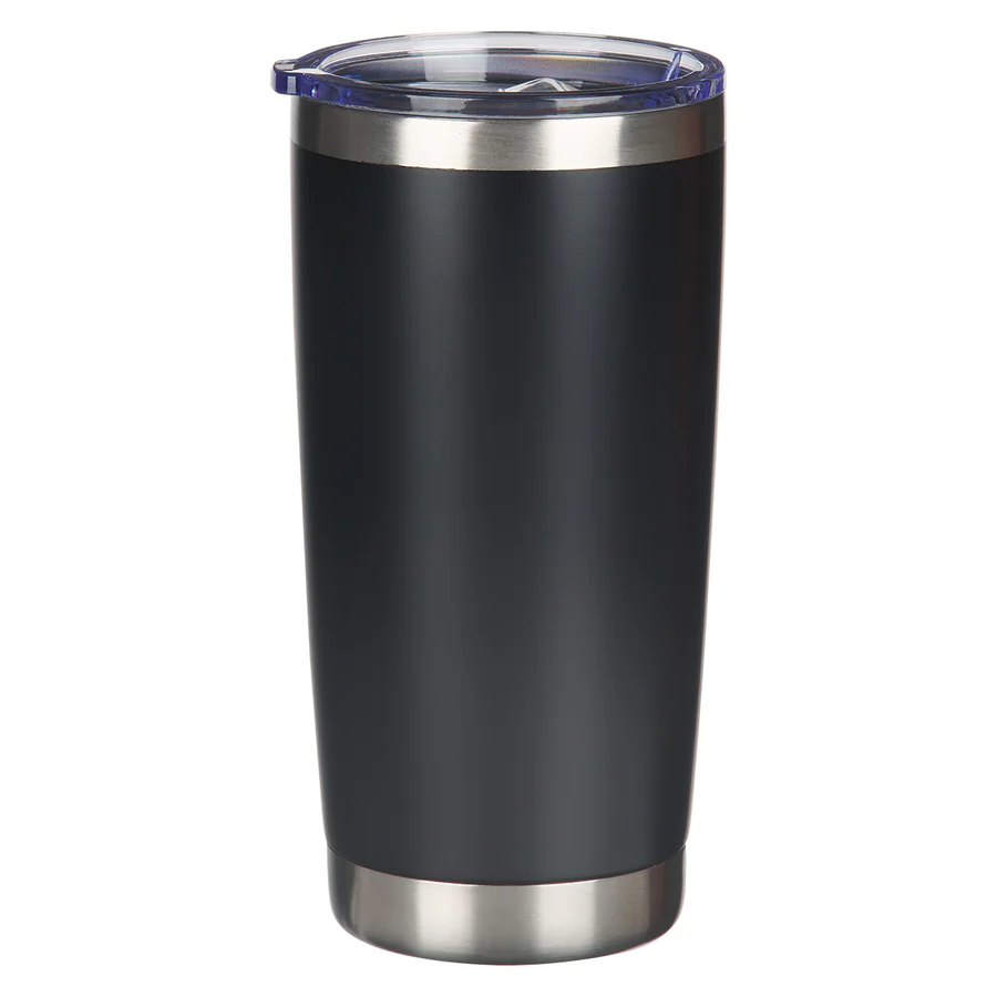 Stand Firm in the Faith Black Stainless Steel Travel Mug - Image 2