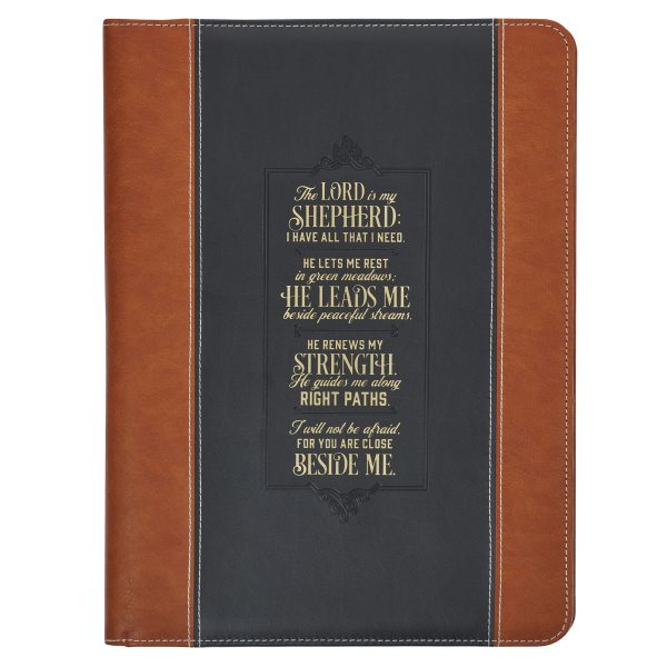 The Lord Is My Strength Faux Leather Executive Portfolio Folder with Zip