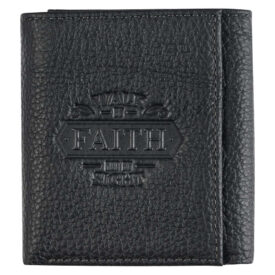 Walk By Faith 2 Corinthians 5:7 (Genuine Leather Wallet)