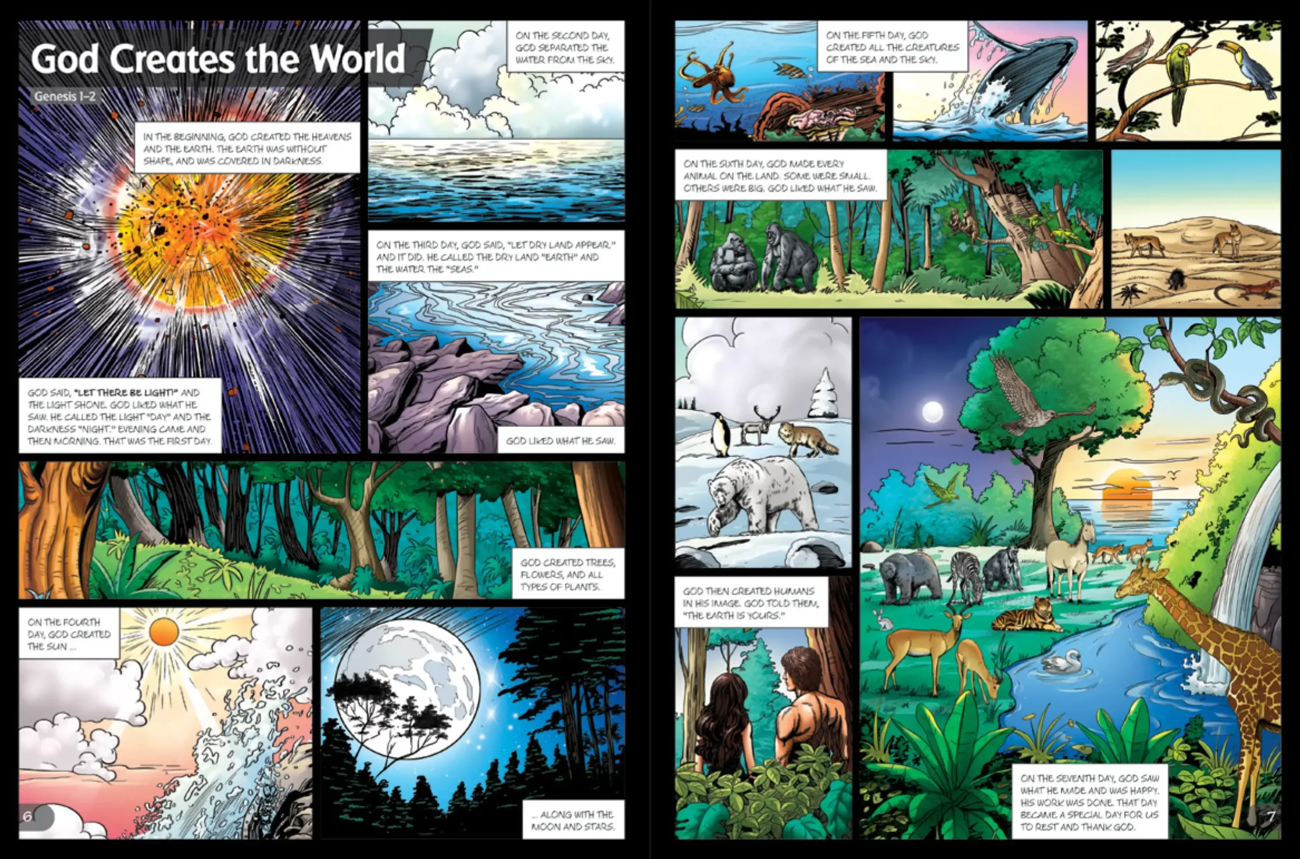 Bibleforce: 101 Bible Stories (Comic Book Bible) by North Parade Publishing - Image 2