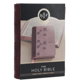 KJV Two-Tone Purple Faux Leather Compact Large Print Bible