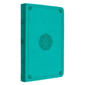 ESV Turquoise Emblem Design Imitation Leather Value Thinline Bible Large Print