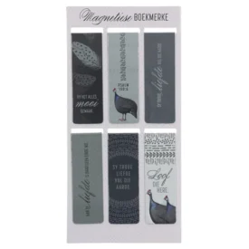 "Hy Het Alles Mooi Gemaak" Afrikaans Six-Piece Magnetic Bookmark Set