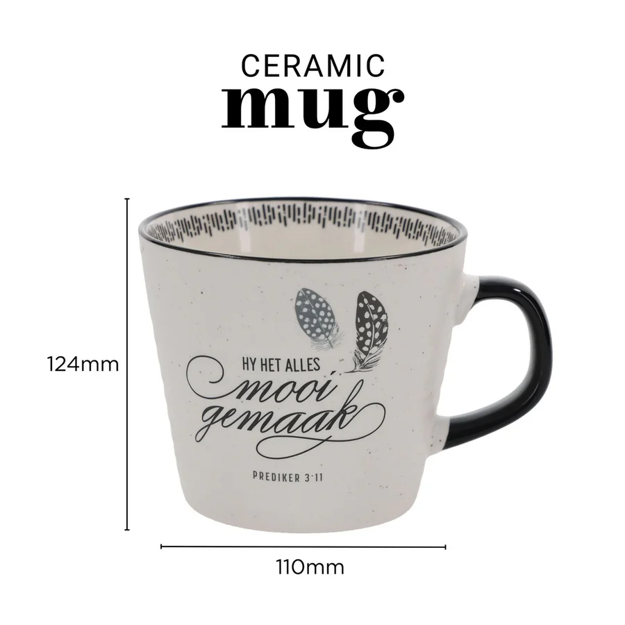 Hy Het Alles Mooi Gemaak Afrikaans Ceramic Mug - Image 2