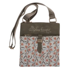 He Has Made Everything Beautiful in Its Time Faux Leather Sling Bag