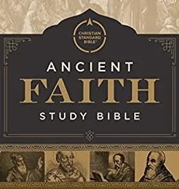 CSB Ancient Faith Study Bible, Brown Cloth-Over-Board: Black Letter, Church Fathers, Study Notes and Commentary