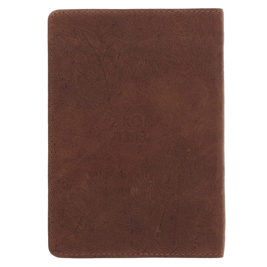 "Mag Jy Elke Dag Genade Ontvang" Afrikaans Handy-Sized Genuine Leather Journal - Image 5