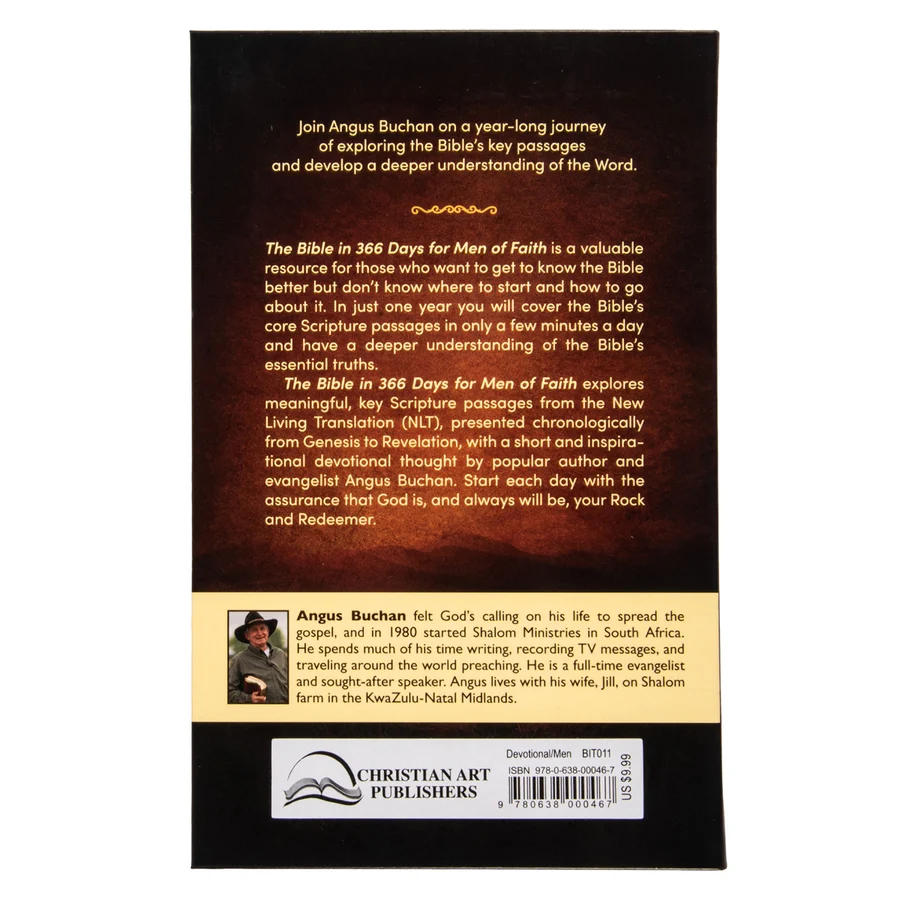 The Bible In 366 Days For Men Of Faith New Cover (Paperback) By: Angus Buchan - Image 4